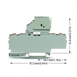 WAGO | 2202-1811 | 4-CONDUCTOR FUSE TERMINAL BLOCK WITH PIVO