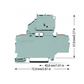 WAGO | 2202-1911 | 2-CONDUCTOR FUSE TERMINAL BLOCK; WITH PIV