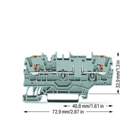 WAGO | 2202-1961 | 2-CONDUCTOR CARRIER TERMINAL BLOCK; WITH