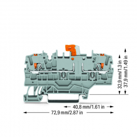 WAGO | 2202-1971 | 2-CONDUCTOR DISCONNECT/TEST TERMINAL BLOC