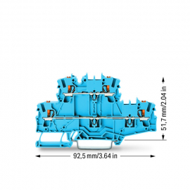 WAGO | 2202-2704 | DOUBLE-DECK TERMINAL BLOCK; WITH PUSH-BUT