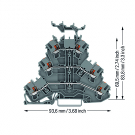 WAGO | 2202-3231 | TRIPLE-DECK TERMINAL BLOCK WITH PUSH-BUTT