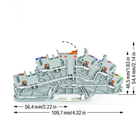 WAGO | 2203-6641 | MULTI-LEVEL INSTALLATION TERMINAL BLOCK