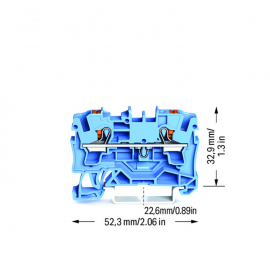 WAGO | 2204-1204 | 2-CONDUCTOR THROUGH TERMINAL BLOCK; WITH