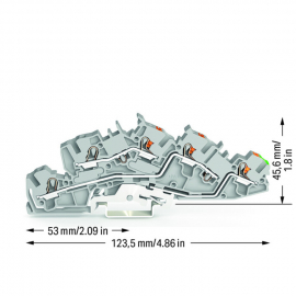 WAGO | 2205-7545 | MULTILEVEL INSTALLATION TB WITH OPERATING