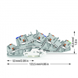 WAGO | 2205-7646 | MULTILEVEL INSTALLATION TB WITH PUSH-BUTT