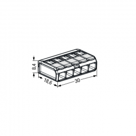 WAGO | 221-485 | LEVER-NUTS® SPLICING CONNECTOR FOR EX APPLI