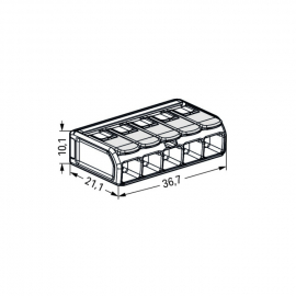 WAGO | 221-685 | LEVER-NUTS® SPLICING CONNECTOR FOR EX APPLI