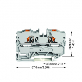 WAGO | 2210-1201 | 2-CONDUCTOR THROUGH TERMINAL BLOCK; WITH