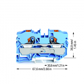 WAGO | 2210-1204 | 2-CONDUCTOR THROUGH TERMINAL BLOCK; WITH