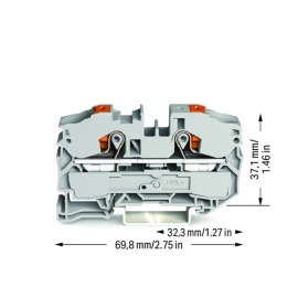 WAGO | 2216-1201 | 2-CONDUCTOR THROUGH TERMINAL BLOCK; WITH