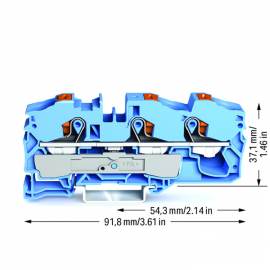 WAGO | 2216-1304 | 3-CONDUCTOR THROUGH TERMINAL BLOCK; WITH