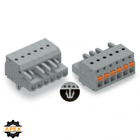 WAGO | 2231-105/008-000 | 1-CONDUCTOR FEMALE PLUG; PUSH-BUTT
