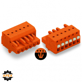 WAGO | 2231-306/008-000 | 1-CONDUCTOR FEMALE PLUG; PUSH-BUTT