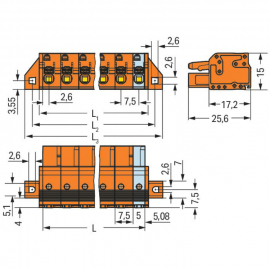 WAGO | 2231-706/031-000 | 1-CONDUCTOR FEMALE PLUG; PUSH-BUTT