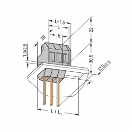 WAGO | 226-102 | FEEDTHROUGH TERMINAL BLOCK; CONDUCTOR/WIRE-