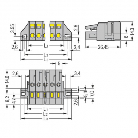 WAGO | 231-102/031-000 | 1-CONDUCTOR FEMALE PLUG; CLAMPING C