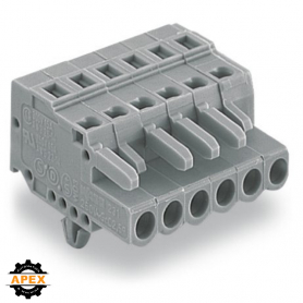 WAGO | 231-106/008-000 | 1-CONDUCTOR FEMALE PLUG; SNAP-IN MO