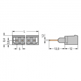 WAGO | 231-162/003-000 | MALE CONNECTOR FOR RAIL-MOUNT TERMI