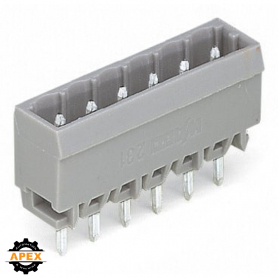 WAGO | 231-163/001-000 | THT MALE HEADER; 1.2 X 1.2 MM SOLDE