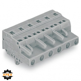 WAGO | 231-203/008-000 | 1-CONDUCTOR FEMALE PLUG; SNAP-IN MO