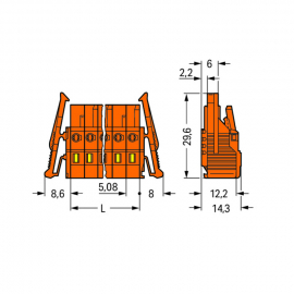 WAGO | 231-302/037-000 | 1-CONDUCTOR FEMALE PLUG; LOCKING LE