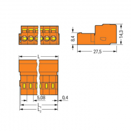 WAGO | 231-632 | 1-CONDUCTOR MALE CONNECTOR; 2.5 MM²; PIN SP