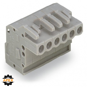 WAGO | 232-115/026-000 | 1-CONDUCTOR FEMALE PLUG; ANGLED; 2.