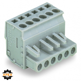 WAGO | 232-202/026-000 | 1-CONDUCTOR FEMALE PLUG; ANGLED; 2.