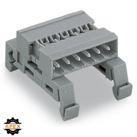 WAGO | 232-523/007-000 | DOUBLE PIN HEADER; DIN-35 RAIL MOUN