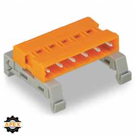 WAGO | 232-586/007-000 | DOUBLE PIN HEADER; DIN-35 RAIL MOUN