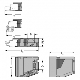 WAGO | 232-636 | STRAIN RELIEF HOUSING; ORANGE