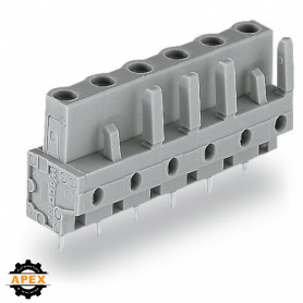 WAGO | 232-743 | THT FEMALE HEADER; 0.6 X 1.0 MM SOLDER PIN;