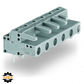 WAGO | 232-833 | THT FEMALE HEADER; 0.6 X 1.0 MM SOLDER PIN;