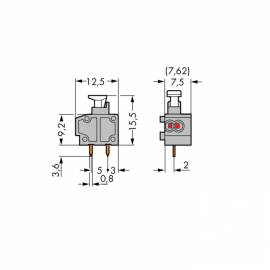 WAGO | 235-551/331-000 | STACKABLE 2-CONDUCTOR PCB TERMINAL