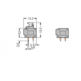 WAGO | 235-551/333-000 | STACKABLE 2-CONDUCTOR PCB TERMINAL