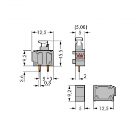 WAGO | 235-711/331-000 | STACKABLE 2-CONDUCTOR PCB TERMINAL