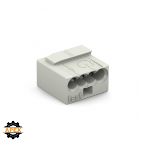 WAGO | 243-304 | MICRO PUSH WIRE® CONNECTOR 243 SERIES; 4-CO