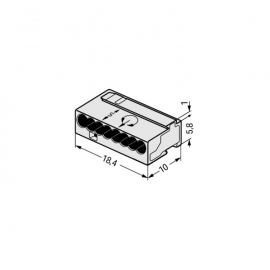 WAGO | 243-308 | MICRO PUSH WIRE® CONNECTOR 243 SERIES; FOR