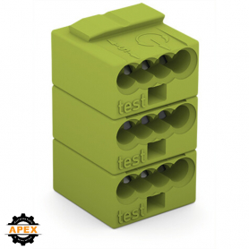 WAGO | 243-742 | 4-CONDUCTOR FEMALE PLUG, PUSH WIRE&reg;, LIGHT