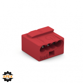 MICRO PUSH WIRE® CONNECTOR FOR JUNCTION BX; 4-CONDUCTOR; AWG