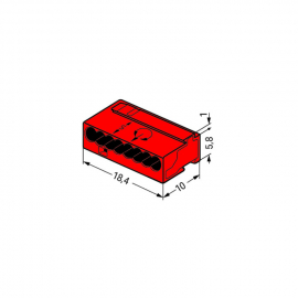 WAGO | 243-808 | MICRO PUSH WIRE® CONNECTOR FOR JUNCTION BX;