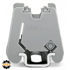 SCREWLESS END STOP; 6 MM WIDE; FOR WMB MARKERS; GRAY