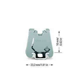 WAGO | 249-101 | SCREWLESS END STOP; 6 MM WIDE; FOR WMB MARK