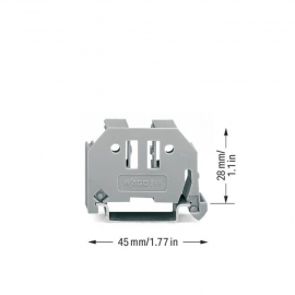 WAGO | 249-117 | SCREWLESS END STOP; 10 MM WIDE; FOR DIN-RAI