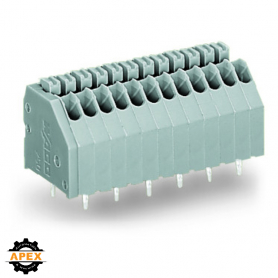 WAGO | 250-1408 | PCB TERMINAL BLOCK; PUSH-BUTTON; 0.5 MM²;