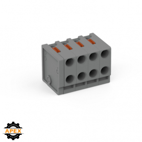 WAGO | 252-304 | 2-CONDUCTOR MODULAR PCB CONNECTOR; PUSH-BUT