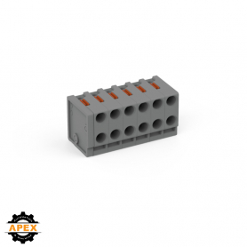 WAGO | 252-306 | 2-CONDUCTOR MODULAR PCB CONNECTOR; PUSH-BUT