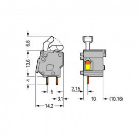 WAGO | 257-651 | STACKABLE PCB TERMINAL BLOCK; PUSH-BUTTON;