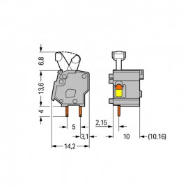 WAGO | 257-762 | STACKABLE PCB TERMINAL BLOCK; PUSH-BUTTON;